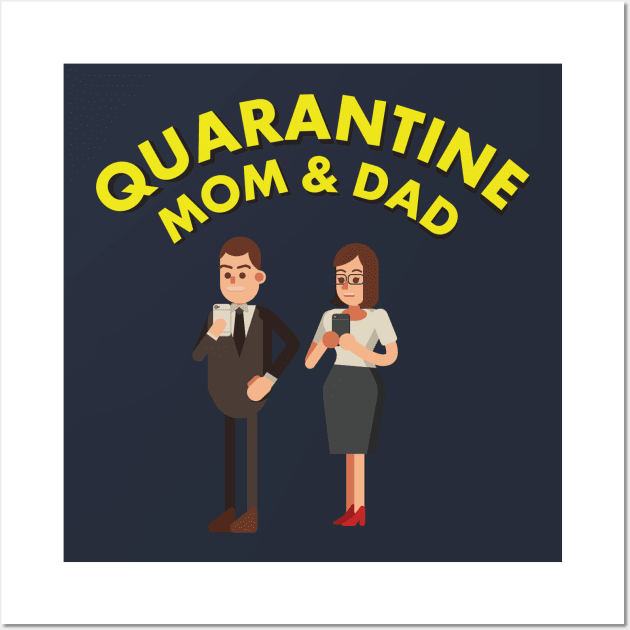 Quarantine Mom and Dad Wall Art by Folasade